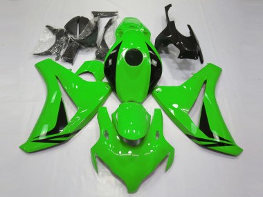 Meilleurs Carénages Moto Honda CBR1000RR 2008-2011 - Vert Noir Brillant OEM Style