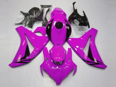 Meilleurs Carénages Moto Honda CBR1000RR 2008-2011 - Rose Noir Brillant OEM Style