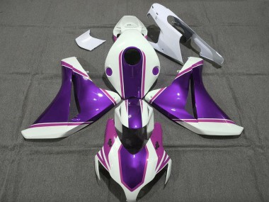 Meilleurs Carénages Moto Honda CBR1000RR 2008-2011 - Blanc Violet Brillant Rose