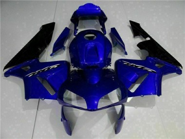 Meilleurs Kits Carénage Moto Honda CBR600RR 2003-2004 - Bleu Noir Brillant