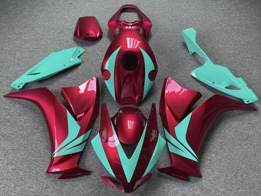 Meilleurs Carénages Moto Honda CBR1000RR 2012-2016 - Rouge Bleu Sarcelle