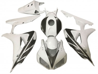 Meilleurs Carénages Moto Honda CBR1000RR 2006-2007 - Blanc Noir Bande