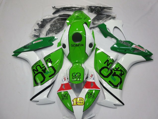 Carénages Moto Honda CBR1000RR 2012-2016 - Blanc Vert Rouge Go Fun