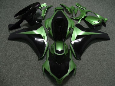 Meilleurs Carénages Moto Honda CBR1000RR 2008-2011 - Vert Noir Brillant Personnalisé