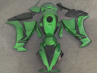 Meilleurs Carénages Moto Honda CBR1000RR 2012-2016 - Vert Noir Brillant Style