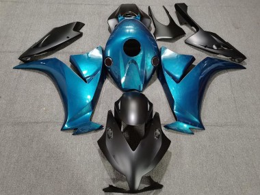 Meilleurs Carénages Moto Honda CBR1000RR 2012-2016 - Bleu Noir Mat
