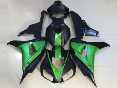 Meilleurs Carénages Moto Honda CBR1000RR 2006-2007 - Vert Bleu Mat Foncé