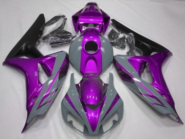 Meilleurs Carénages Moto Honda CBR1000RR 2006-2007 - Nardo Gris Violet Noir Mat
