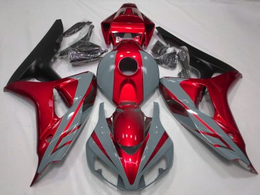 Meilleurs Carénages Moto Honda CBR1000RR 2006-2007 - Nardo Gris Rouge Noir Mat
