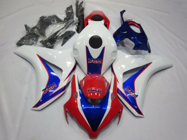 Meilleurs Carénages Moto Honda CBR1000RR 2008-2011 - Blanc Bleu Rouge HRC OEM Style
