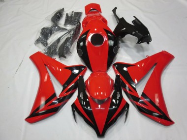 Meilleurs Carénage Moto Honda CBR1000RR 2008-2011 - Rouge Noir Brillant OEM Style