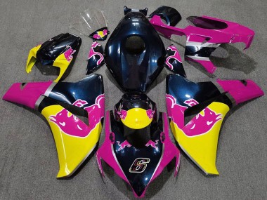 Meilleurs Carénages Moto Honda CBR1000RR 2008-2011 - Bleu Foncé Rose Jaune Red Bull