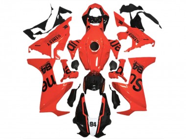 Meilleurs Carénages Moto Honda CBR1000RR 2017-2023 - Rouge Noir Brillant Street Flava