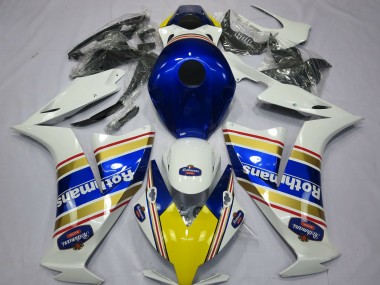 Meilleurs Carénages Moto Honda CBR1000RR 2012-2016 - Blanc Bleu Or Rothmans