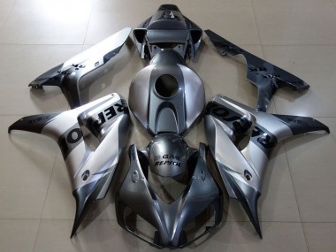 Meilleurs Carénages Moto Honda CBR1000RR 2006-2007 - Argent Gris Noir Repsol