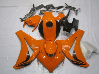 Meilleurs Carénages Moto Honda CBR1000RR 2008-2011 - Orange Noir Brillant