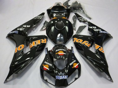 Meilleurs Carénages Moto Honda CBR1000RR 2006-2007 - Orange Brillant Repsol
