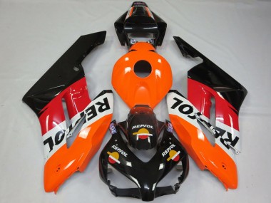 Meilleurs Carénages Moto Honda CBR1000RR 2004-2005 - Orange Blanc Rouge Noir Brillant Repsol