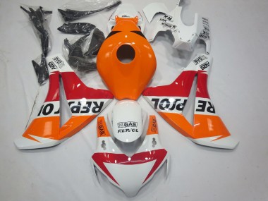 Meilleurs Carénages Moto Honda CBR1000RR 2008-2011 - Orange Blanc Rouge Noir Brillant Repsol