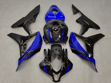 Meilleurs Carénage Moto Honda CBR600RR 2007-2008 - Bleu Noir Brillant