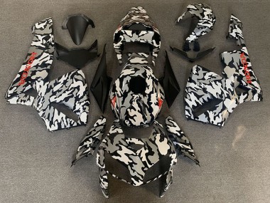 Meilleurs Carénages Moto Honda CBR600RR 2005-2006 - Camouflage Rouge Décalque