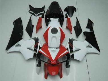 Meilleurs Kits Carénage Moto Honda CBR600RR 2005-2006 - Blanc Rouge Noir