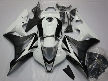 Meilleurs Kits Carénage Moto Honda CBR600RR 2007-2008 - Blanc Noir Mat