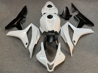 Meilleurs Carénage Moto Honda CBR600RR 2007-2008 - Blanc Noir Mat