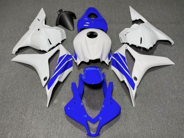 Meilleurs Carénages Moto Honda CBR600RR 2009-2012 - Blanc Bleu Bande