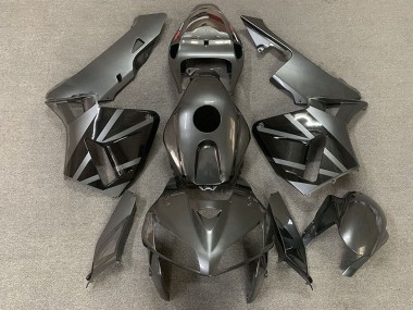 Meilleurs Carénages Moto Honda CBR600RR 2005-2006 - Argent Foncé Noir