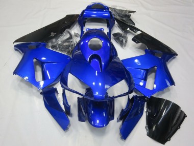 Meilleurs Carénage Moto Honda CBR600RR 2003-2004 - Bleu Noir Brillant