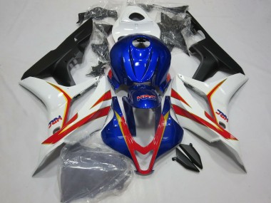 Meilleurs Carénage Moto Honda CBR600RR 2007-2008 - Blanc Rouge Bleu HRC