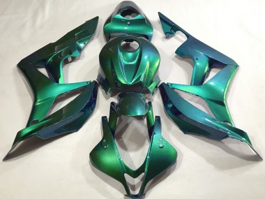 Meilleurs Carénages Moto Honda CBR600RR 2007-2008 - Emerald Vert Plaine