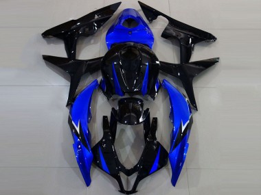 Meilleurs Carénages Moto Honda CBR600RR 2007-2008 - Bleu Noir Brillant