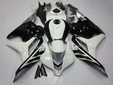Meilleurs Carénages Moto Honda CBR600RR 2009-2012 - Blanc Noir Brillant