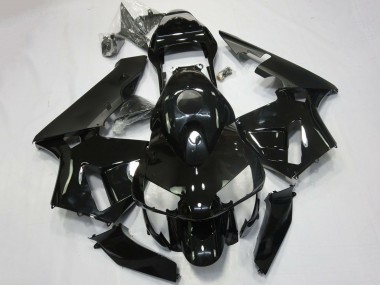 Meilleurs Carénage Moto Honda CBR600RR 2003-2004 - Noir Brillant Noir Mat
