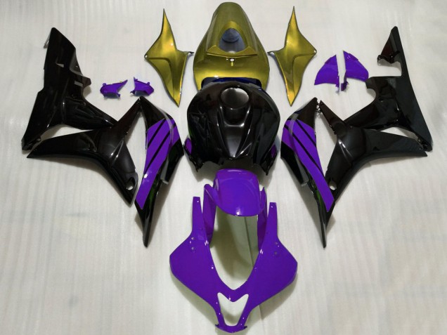 Carénages Moto Honda CBR600RR 2007-2008 - Or Violet Noir Brillant