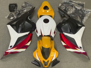 Meilleurs Carénages Moto Honda CBR600RR 2009-2012 - Blanc Rouge Jaune Noir Mat