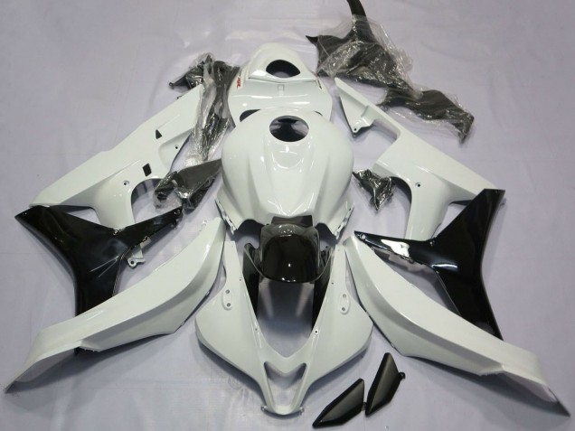 Carénages Moto Honda CBR600RR 2007-2008 - Blanc Noir Brillant