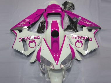 Meilleurs Carénages Moto Honda CBR600RR 2003-2004 - Blanc Rose Pramac