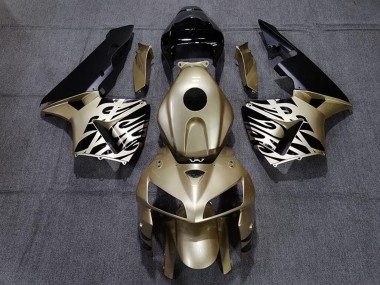 Meilleurs Carénages Moto Honda CBR600RR 2005-2006 - Or Noir Blanc
