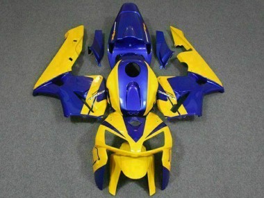 Meilleurs Carénages Moto Honda CBR600RR 2005-2006 - Jaune Bleu
