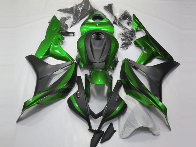 Carénages Moto Honda CBR600RR 2007-2008 - Vert Noir Mat