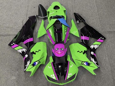 Meilleurs Carénages Moto Honda CBR600RR 2013-2023 - Vert Bleu Violet Noir Brillant Requin