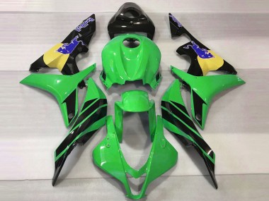 Meilleurs Carénages Moto Honda CBR600RR 2007-2008 - Vert Jaune Noir Brillant Bleu Bull