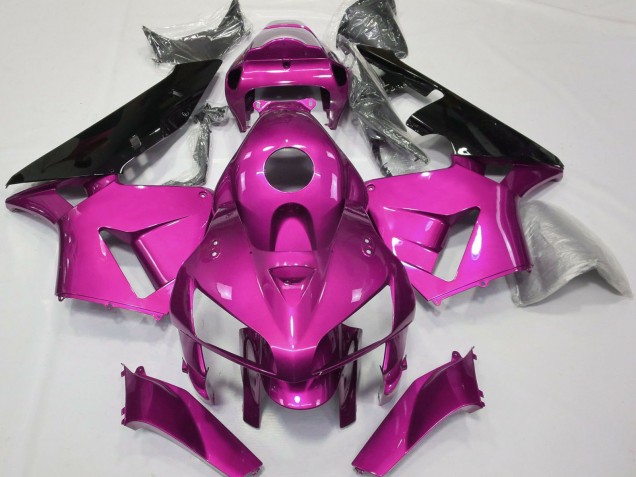Carénages Moto Honda CBR600RR 2005-2006 - Rose Vif Noir CBR Style