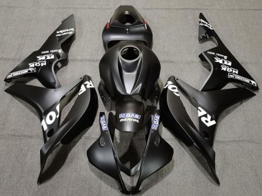 Meilleurs Carénages Moto Honda CBR600RR 2007-2008 - Noir Mat Blanc Repsol