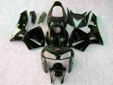 Meilleurs Carénages Moto Honda CBR600RR 2005-2006 - Noir Brillant Blanc