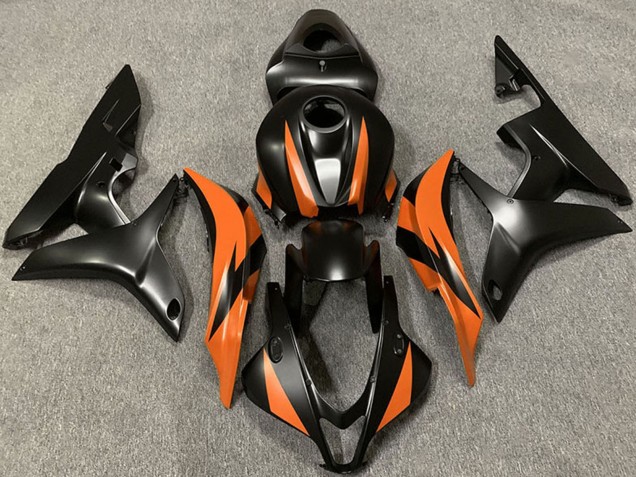 Carénages Moto Honda CBR600RR 2007-2008 - Orange Noir Mat