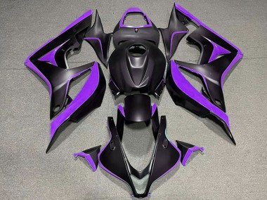 Meilleurs Carénages Moto Honda CBR600RR 2007-2008 - Violet Noir Mat